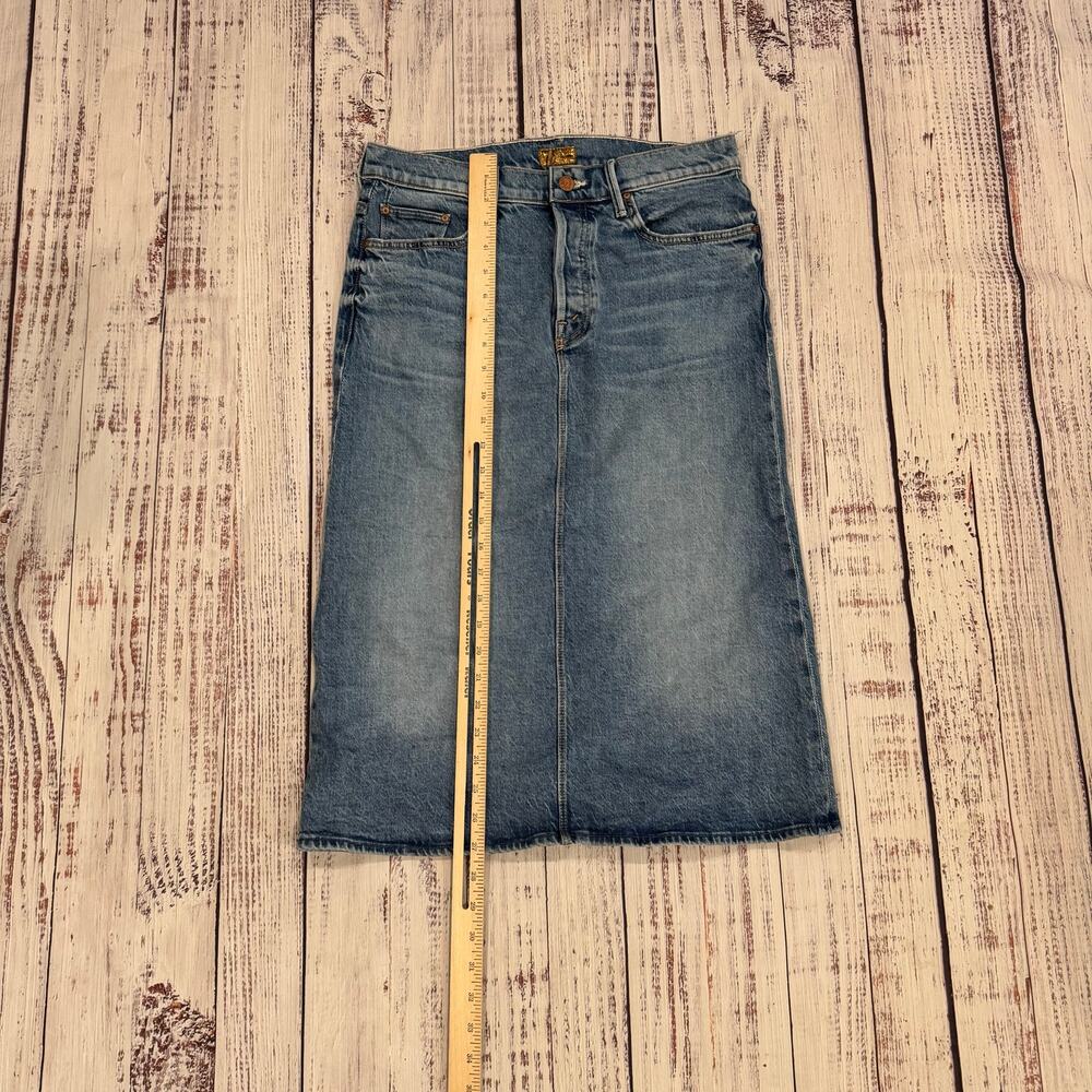 MOTHER The Vagabond Midi Skirt Size 29 For Sure Stretch Denim - Picture 12 of 12